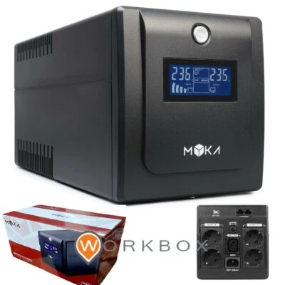 UPS GRUPPO DI CONTINUITA' MYKA 2000VA LABOR PRO LCD 4x SCHUKO, 1x IEC13, RJ11 ..