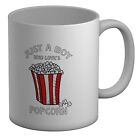 Just a Boy Mug Who Loves Popcorn 11oz Cup Gift