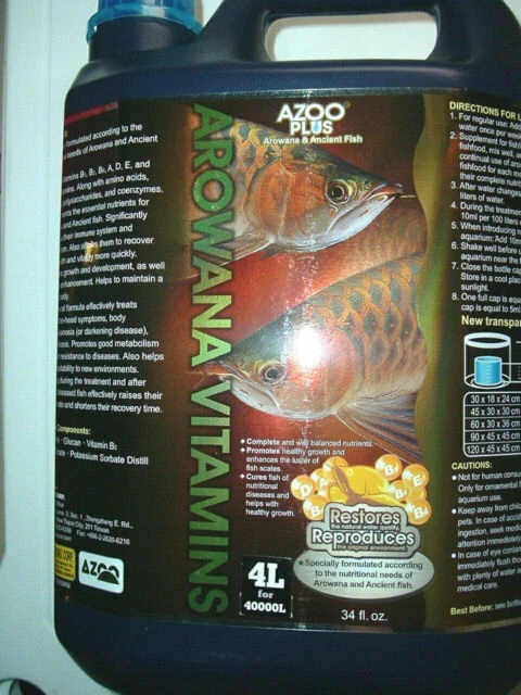 4000 ML AZOO Plus Premium Arowana Vitamine für Arowanas - Bild 1 von 1