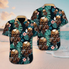 Hawaiian Aloha Shirts Skull Flower Aop Summer 3D Hawaii Shirt All Over Print