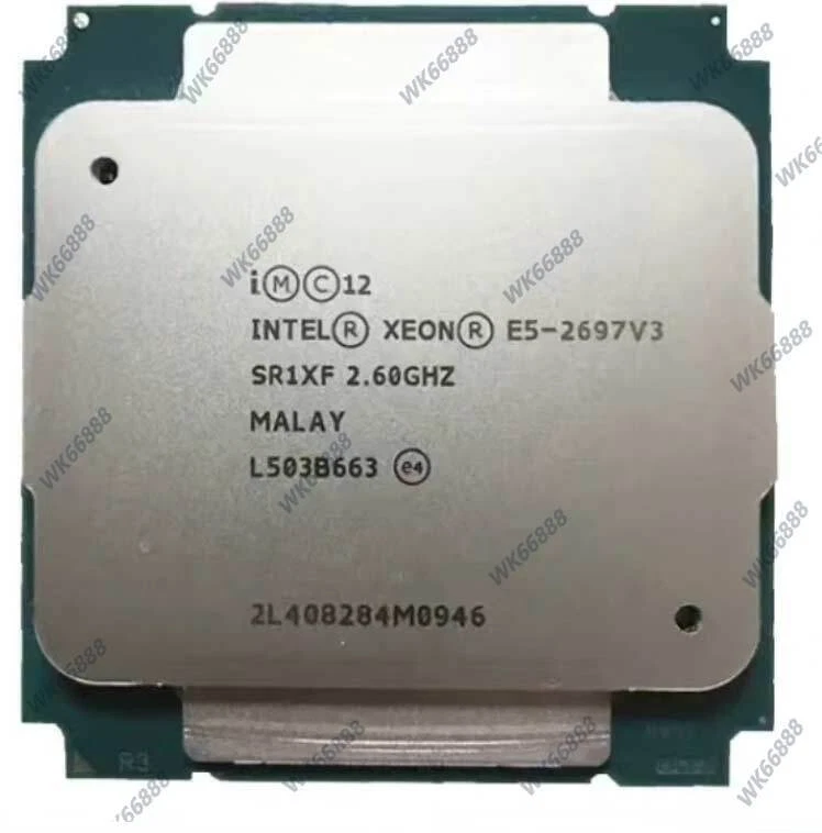 Intel Xeon E5-2697 V3 14-core 28T 2.6GHz SR1XF LGA2011-3 CPU processor E5-2697V3 - Image 1 of 1