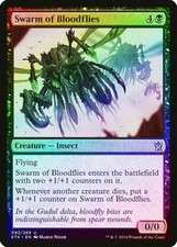 Swarm of Bloodflies FOIL Khans of Tarkir Light Play MTG Magic DNA GAMES