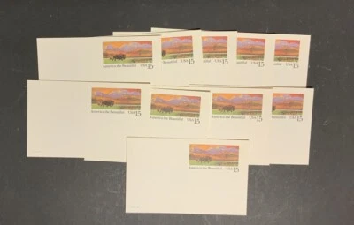 America The Beautiful Postcard 15 cent Buffalo ~ 1988 ~ Lot of 10 Mint Unused - Image 1 of 2