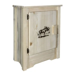 Montana Woodworks Homestead Pine Wood Accent Cabinet in Natural - Picture 1 of 6