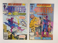 Solo Avengers #1 (VG-) & 13 (VF-) Marvel Comics 1987 Hawkeye