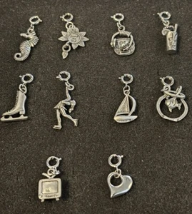 Zinn Charms mit Federverschlüssen - Bild 1 von 12