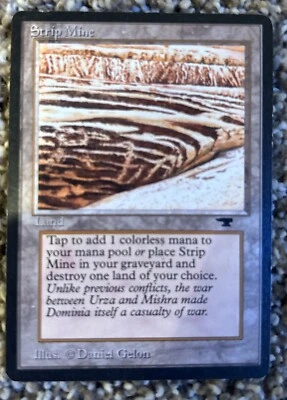 MTG STRIP MINE (No Horizon No Tower) Antiquities Moderately Played Magic Land - Image 1 of 2