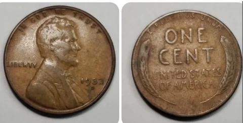1933 D  Lincoln Wheat Cent#57cv Cover