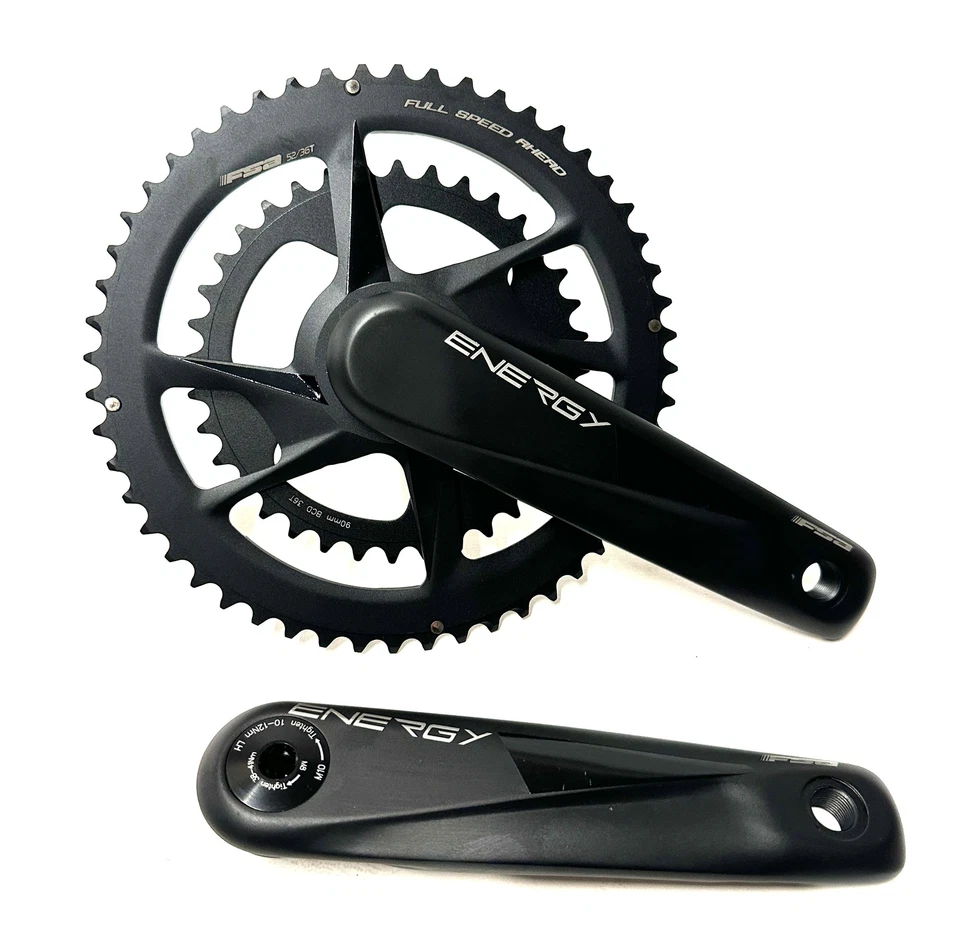 FSA Energy Modular BB386EVO Road Gravel Crankset 170mm 9/10/11/12  52/36t  New - Image 1 of 4