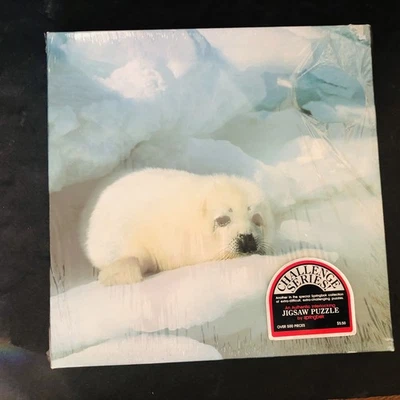 Vintage Springbok FURRY 500 Piece PUZZLE Seal Talk Challenge Series - Image 1 of 4