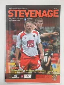 2010/11 STEVENAGE V WYCOMBE WANDERERS 02-10-2010 LEAGUE 2 - Picture 1 of 1