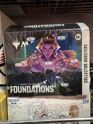 Magic The Gathering Foundations Collector Booster Box Inglés Magic The Gathering Sellado Foto 1 de 4