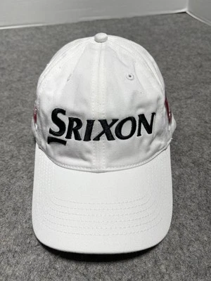 Srixon CLEANED Hat Caption White Golf Strapback Clubs Iron Ball Equipment Adjust - Image 1 of 4