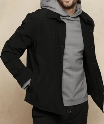 BANANA REPUBLIC Men’s Water-Resistant Black Shirt Jacket Size XL - Image 1 of 4