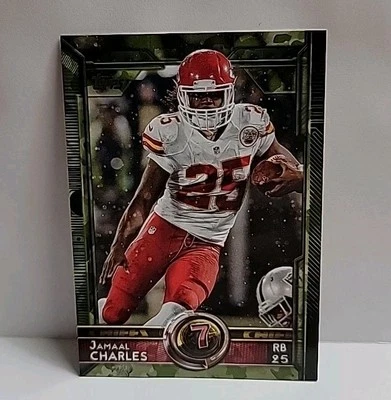 2015 Topps Jamaal Charles #350 STS Camo Border #'d 059/399 Kansas City Chiefs I1 - Image 1 of 2
