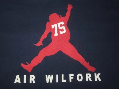 VINCE WILFORK Nº  75 Camiseta "Air Wilfork" NUEVOS PATRIOTAS DE INGLATERRA (XL) Foto 1 de 2