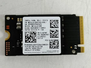 Samsung PM991a MZ-ALQ128B 128 GB NVMe 42mm Solid State Drive - Picture 1 of 6