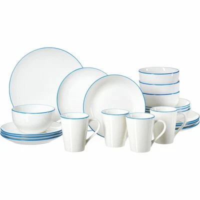 Ritzenhoff & Breker Combination Set Adela 20-Piece, Dinnerware Set, Porcelain, Blue 436341 - Image 1 of 4