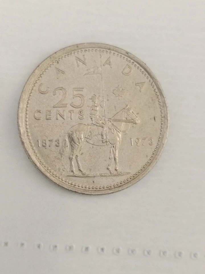 1873-1973 Canada 25 Cent Commemorate 100 Years Replacing  the Caribou 25 Cent.  - Image 1 of 4