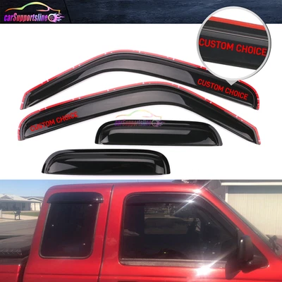 Protector de lluvia para visera de ventana de canal para Ford Ranger 99-11 - Elige tu emblema Foto 1 de 4