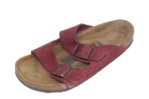 Birkenstock Arizona Zinfandel Sandals Shoes Leather SOFT FOOTBED sz 42 / 11 Wide - Picture 1 of 13