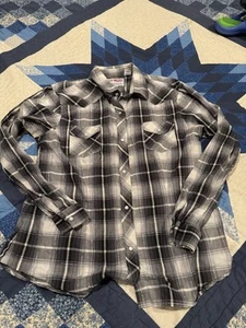 Ladies Roper Long Sleeve Shirt Sz XL Pearl Snap Button Down - Picture 1 of 5