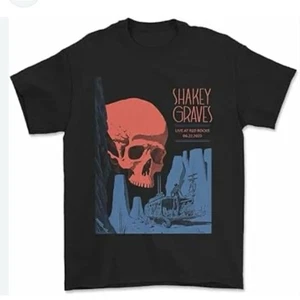 SHAKEY GRAVES Live at Red Rocks 2023 Skull Band T-Shirt Herren XL - Bild 1 von 8