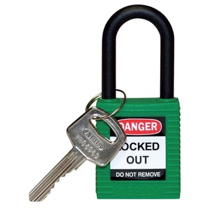 BRADY 123326 Lockout Padlock,KD,Green,1-3/4"H 39N219 - Picture 1 of 1