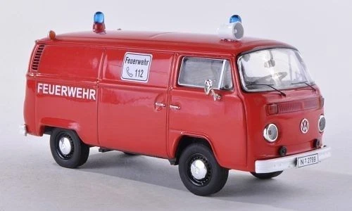 Premium Classixx 11702 Volkswagen T2B BOX VAN FEUERWEHR 1:43 Modellino - Immagine 1 di 1