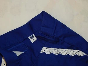 Janie and Jack Girls 8 Royal Blue Short with White Crochet On pockets - Picture 1 of 3