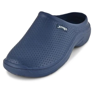JEFFRICO Clogs for Women Nurse Shoes Garden Clogs Slip On Navy Honeycomb Clogs - Picture 1 of 7