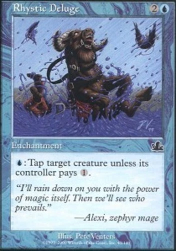Rhystic Deluge - Foil ~ Lightly Played Prophecy MTG Magic UltimateMTG Blue Card - Image 1 of 1