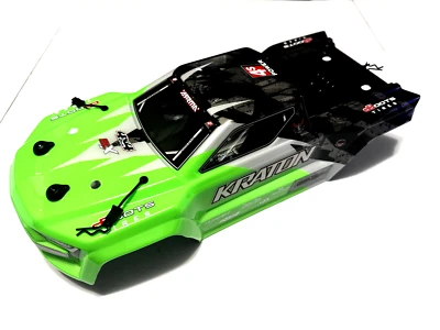 Arrma Kraton 4S V2 BLX Body Factory Painted Decaled Green Truck Clips 4X4 08 - Image 1 of 4