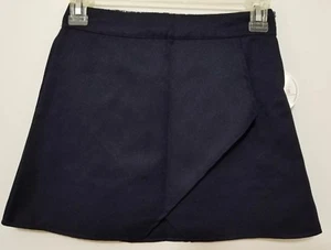 US Polo Assn Girls School Uniform Scooter Skirt Size 10 Navy Side Zip New 1153 - Picture 1 of 8