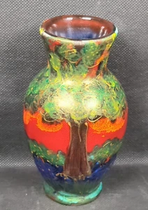 Anita Harris Vase - BLUEBELL WOOD -Signed To Base - Ht 13cm - Picture 1 of 10