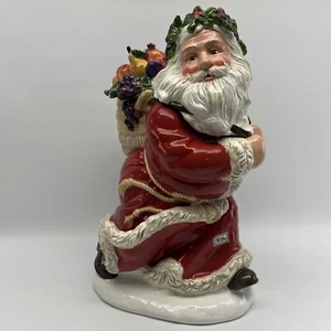 Department 56 Christmas Santa Claus Cookie Jar Peggy Toole 2001 Hand Painted - Picture 1 of 11