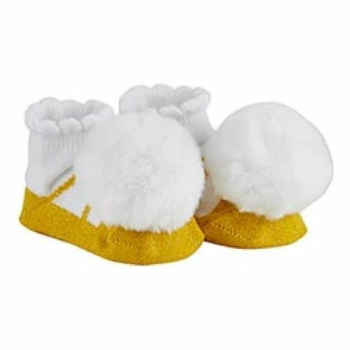 Stephan Baby: Bebé Niña Navidad Oro Pom Sin Deslizamientos Calcetines Talla 3-12 Mos NUEVO Foto 1 de 1