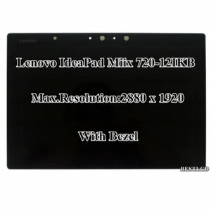 Lenovo IdeaPad Miix 720-12IKB 12" 2880x1920 LCD Display Touch Screen Assembly - Picture 1 of 7