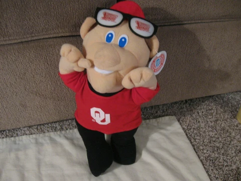 Oklahoma Sooners Plush Mascot 16" Boomer OKLA NCAA Stuffed Toy Doll Football Cover