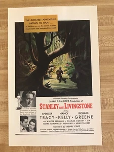 1939 National Geographic Magazin Stanley und Livingston Filmanzeige Spencer Tracy - Bild 1 von 2
