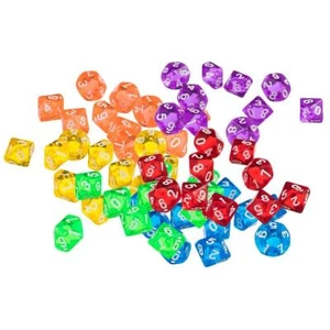 60 Pieces Acrylic Ten Dided D10 Dice For D&D - Picture 1 of 6