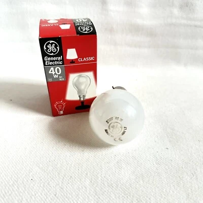 General Electric CLASSIC Glühlampe Matt 40W B22 230V Glühbirne  DIMMBAR !!! - Bild 1 von 3