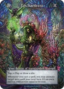 Sorcery: Contested Realm Beta Enchantress Elite Foil NM - Picture 1 of 1