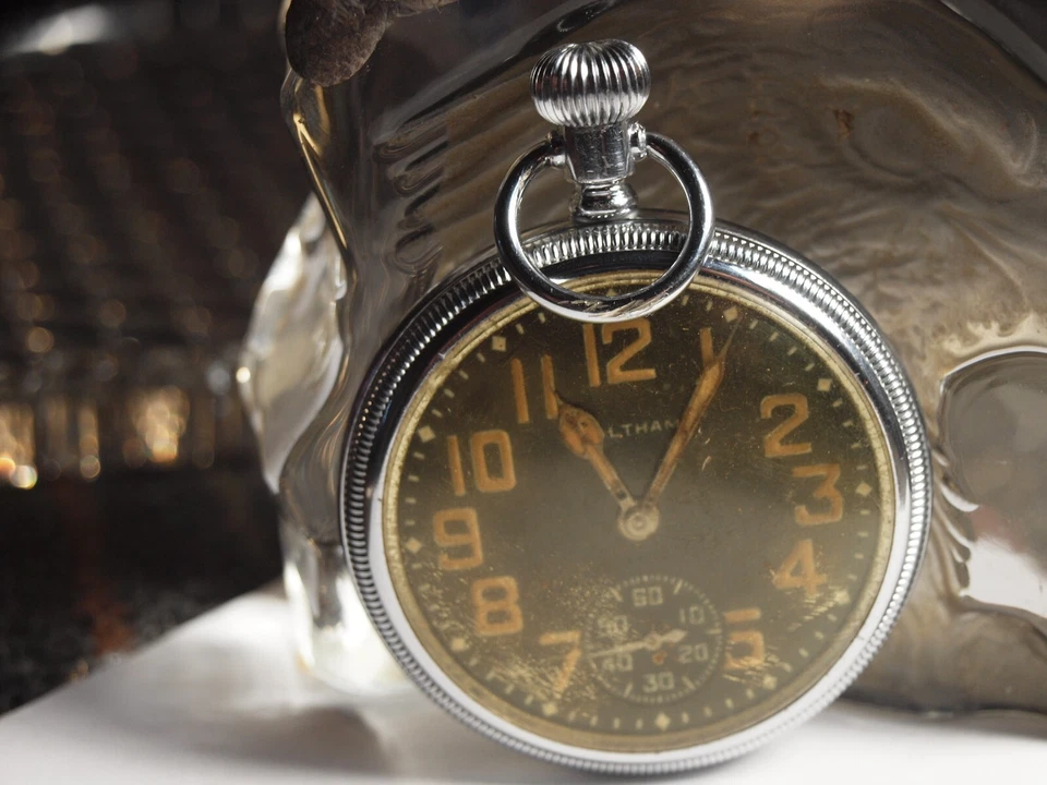 Reloj Bolsillo Waltham Cuerda Manual Foto 1 de 4