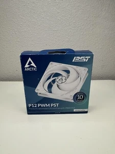 ARCTIC P12 PWM PST (White) 120 mm Case Fan with PWM Sharing Technology PST PC - Picture 1 of 5