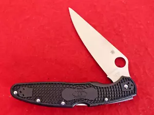 Sprderco Police black FRN VG10 mint lockback knife - Picture 1 of 3