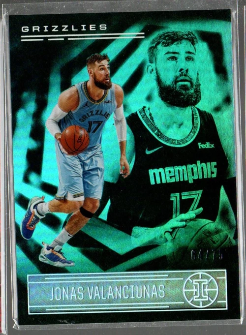 2020-21 Panini Illusions Teal #109 Jonas Valanciunas /75  - Image 1 of 1