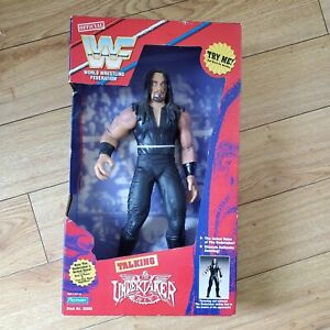 Vintage 1997 WWF Undertaker 14” Talking Action Figure by Playmates New In Box