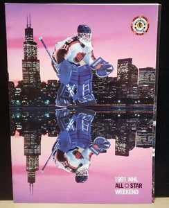 1991 42nd NHL ALL STAR GAME PROGRAM Chicago Stadium - Picture 1 of 1