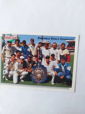 Sheffield Shield 1993 - NSW Cricket Champions -  beating Queensland - card 102 - image 1 of 2